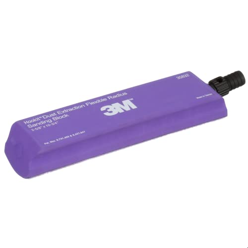 3M Hookit Dust Extraction Flexible Radius Sanding Block 35832 - size: 273 mm x 66 mm, style: Curved