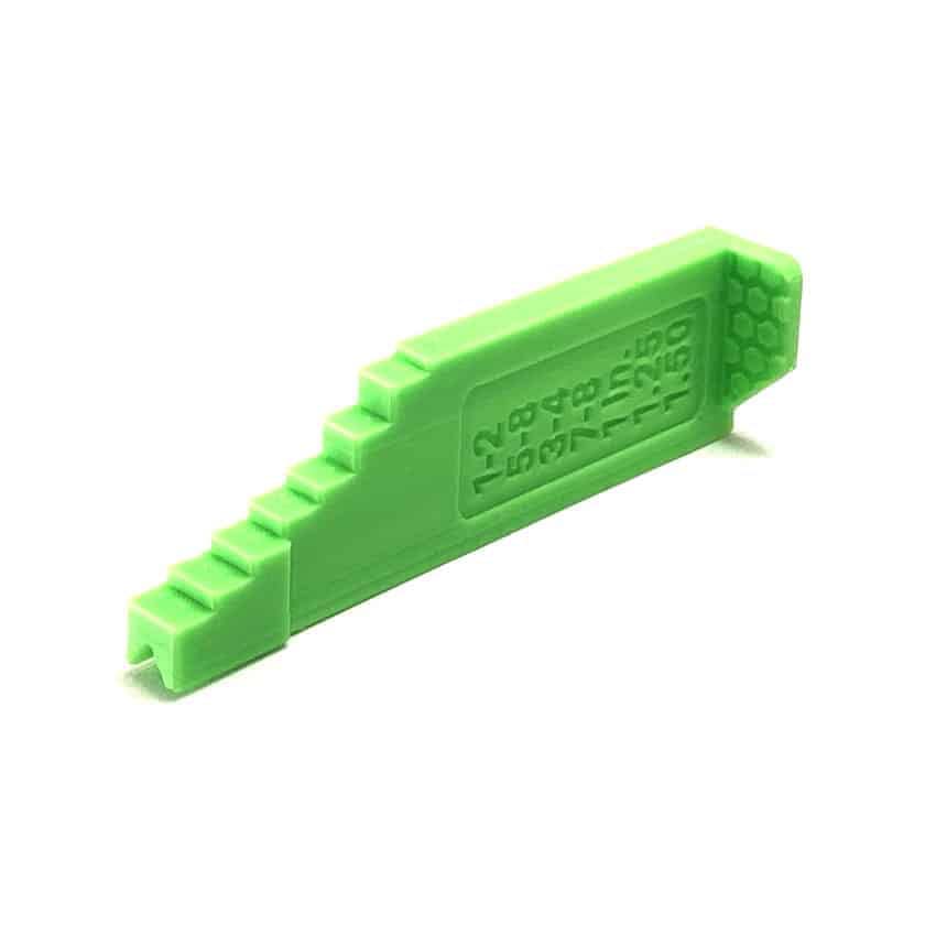 Imperial Thickness Gauge Compatible with Festool Domino DF 500 - Made in USA - color: Green