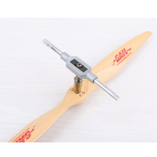 Compatible with Great Planes 4-Step Propeller Shaft Reamer Standard 4 6 8 10 12MM Opener Drill RC Tools(Reamer and Wrench) - size: Reamer and Wrench