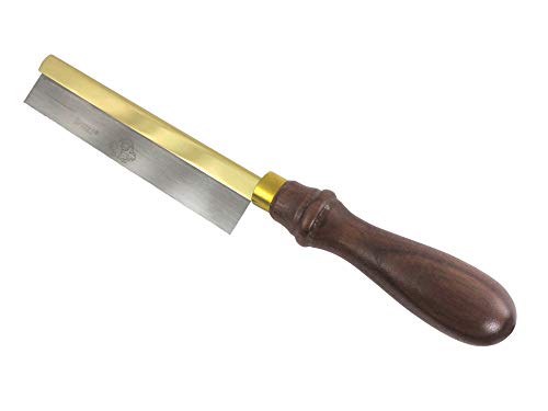 Thomas Flinn Pax Taytools 6 Inch Razor Saw, Solid Brass Rolled Back, 40 TPI, 3/4 Inch Wide Saw Plate, Walnut Handle