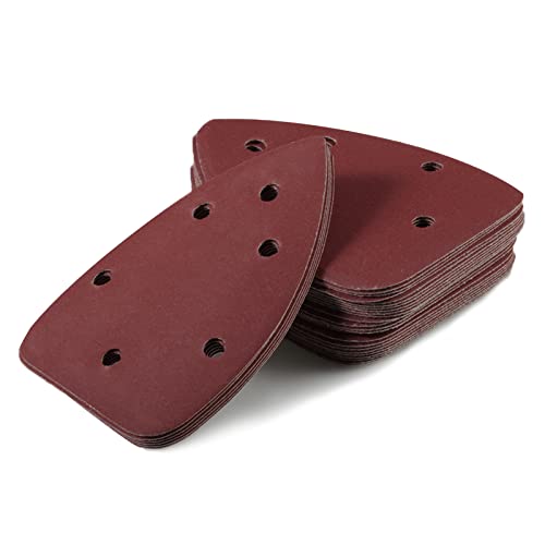 Mouse Sander Kit - 30 Pcs Sanding Discs, 6 Hole Pads, Adjustable Grades 320 Grit - style: 320 Grit