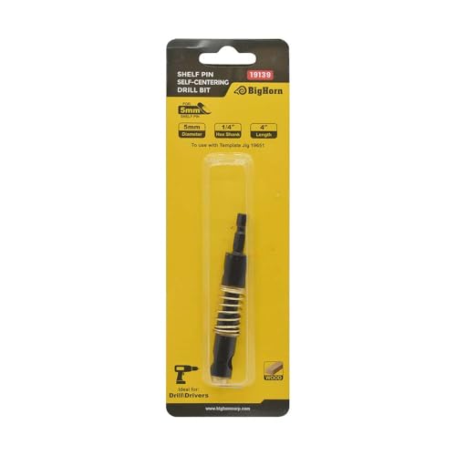 Big Horn 19139 5mm Self-Centering Bit For Use with Pin Jig