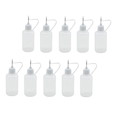 10 Pieces 30ml Precision Tip Applicator Bottle Needle Glue DIY Quilling Tool Precision Squeeze Bottle