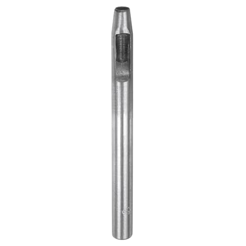 HARFINGTON Hollow Punch for Leather 5.5mm Round Hole Punch Tool for Belt Puncher Carbon Steel Single Punch for Watch Belts Cut Leather Craft Rubber Paper Fabric Plastic Soft Material - size: 5.5mm