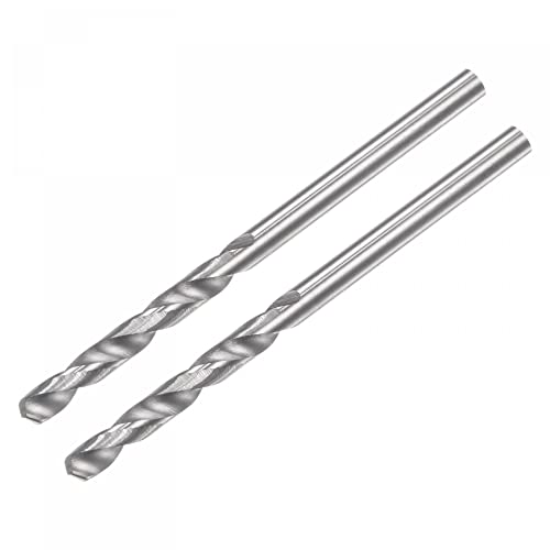 uxcell Solid Carbide Drill Bits, 2.4mm C2/K20 Tungsten Carbide Jobber Drill Bits Straight Shank Drilling Tool for Stainless Steel Aluminum Iron Metal Plastic 2pcs - size: 2.4mm
