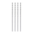 HARFINGTON 4pcs Solid Carbide Drill Bits 1mm C3/K10 Tungsten Carbide Precision Mini Micro Straight Shank Twist Drill Bit for Stainless Steel Metal Plastic Wood - size: 1mm