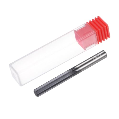HARFINGTON Carbide Chucking Reamer 0.256"(6.5mm) Dia Straight Flute Straight Shank Machine Reamer Tool for Metal and Lathes CNC Machining Centers, Black - size: 0.256"