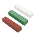 SCOTTCHEN Buffing Polishing Cutting Compounds 12 Oz. Kit - Green Fine/White Medium/Red Coarse - 3 Pack - size: 12 Oz. - Green Fine/White Medium/Red Coarse