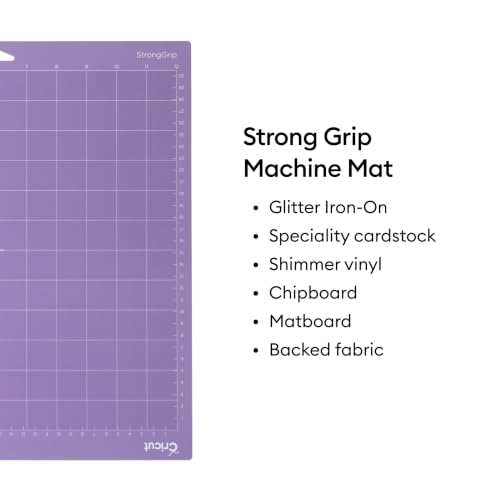 Cricut StrongGrip Cutting Mat Pack (6 Count, 12in x 12in) - size: 12x12, style: 6 Count