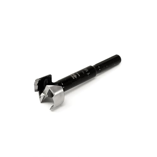 Forstner Drill Bit - Black Shark Forged Steel for Woodworking Size:1-1/8 in - size: 1-1/8 in