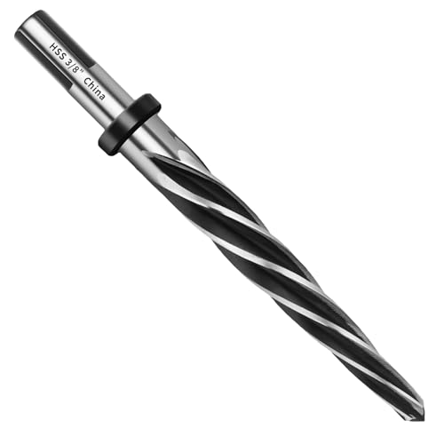 3/8" M2 HSS Bridge Construction Taper Reamer Drill Bit for Metal - size: 3/8”