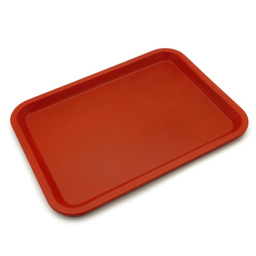 6PCS Metal Trays Set Compatible with oTTRPGo Miniatures Storage Case,Sturdy Material and Good Hand Feeling. (Red) - color: Red