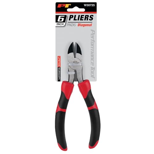 Performance Tool W30725 6 in. Diagonal Cutting Pliers - size: 6" Diagonal Pliers