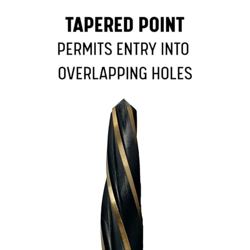 Drill America 3/4" Bridge/Construction Reamer with 1/2" Shank, Black and Gold Finish, KFD Series - size: 3/4"