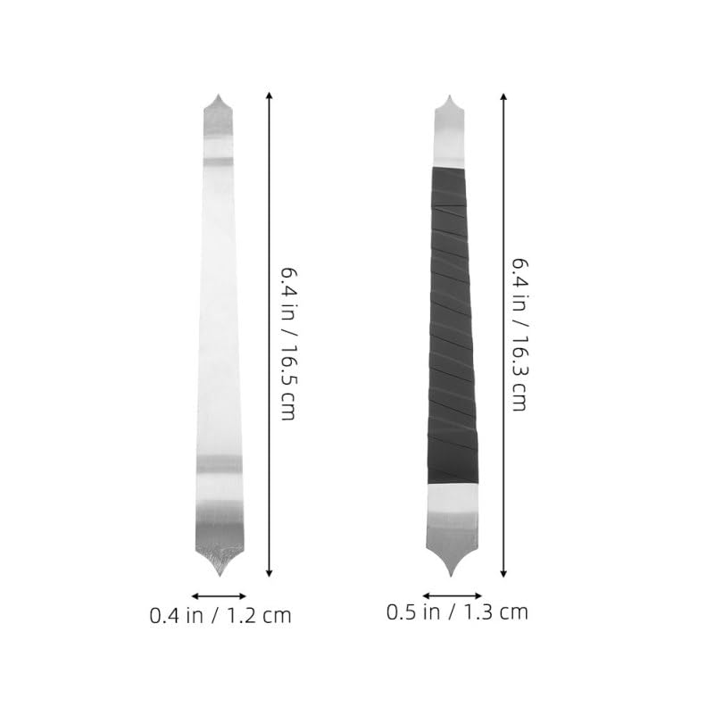 VILLCASE 2pcs Pottery Carving Tools, Fish Scale Clay Texture Carving Sculpting Knives Stainless Steel Ceramic Sculpture Modeling Tools for Artists Beginners