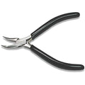 The Beadsmith Bent Chain Nose Pliers – Extra Fine Tips – 4.5 inches (114mm) – PVC Grip Handle with Double Leaf Springs – Jewelry Making Tool for Creating Bracelets, Earrings and Necklaces