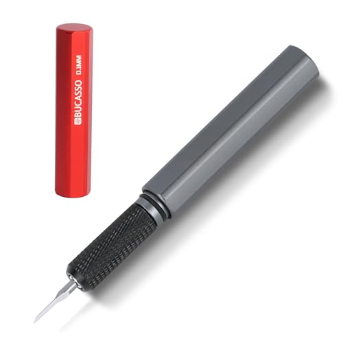 Model Scriber, Line Scriber with Tungsten Steel Blades, Model Scribing Tool for Modeling Hobby, RG Scale Model, Gundam Model Kit, Plastic Models, Resin GK Carved Engraved Lines (0.1MM) - size: 0.1MM