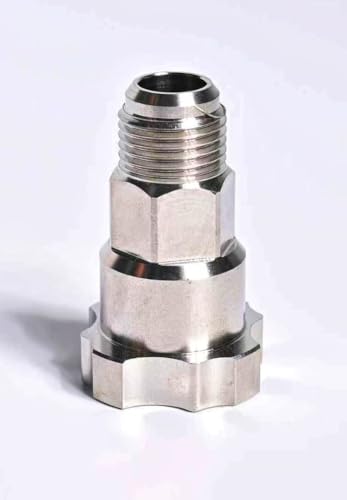Paint System Spray Gun Cup Adapter(#110) for Devilbiss Startingline Full-Size HVLP,Numerous Paint Gun to KEHE Paint Spray System (16mm Male,1.5mm Thread) Stainless Steel - size: KEHE-110
