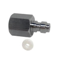 Universal 8mm Quick-Disconnect Plug Adapter, Stainless Steel 1/8" BSPP Female Thread, PCP Paintball Charging Fittings with Sealing O-Ring - color: 1/8 BSPP