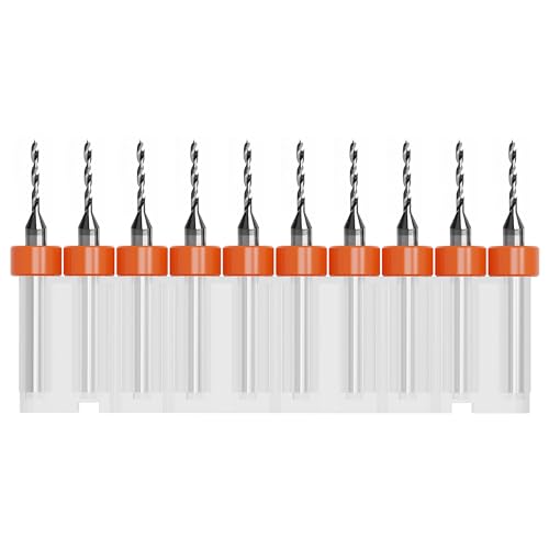 10 Pcs PCB Drill Bits Set, 1/8" Shank 1.3mm - size: 1.3mm