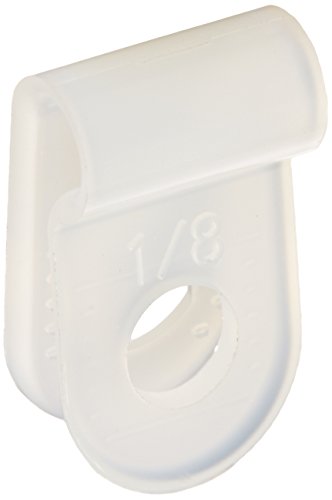 Morris 22412 Plastic Cable Clamp, 1/8-Inch, Natural, 10-Pack - size: 1/8"