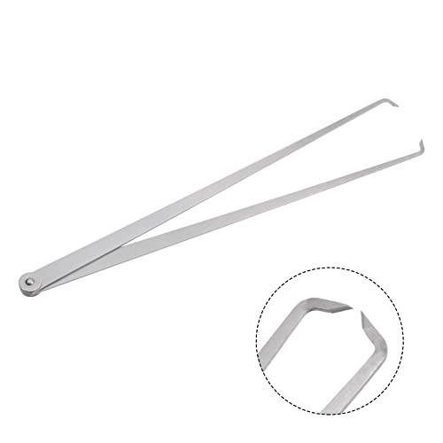 HARFINGTON Firm Joint Inside Caliper 400mm 16 Inch Tool Steel Firm Friction Joint Internal Measurement Tool for Carving Shaping Modeling, Silver - size: 400mm/16 Inch