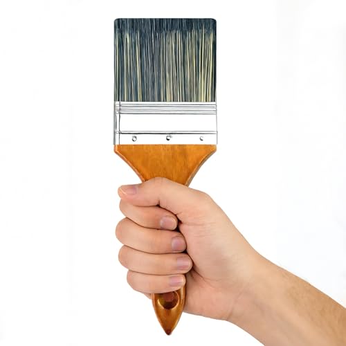 Great Andrew Paint Brush 3-inch, Wood Handle - size: 1 PC, 3 Inch