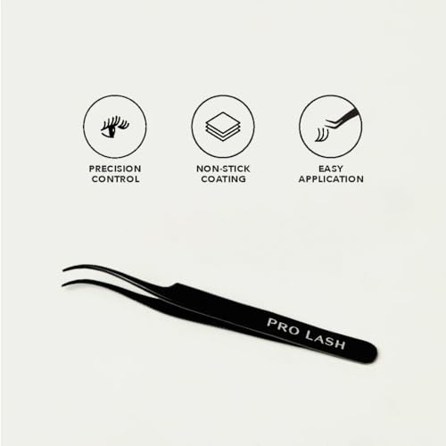 Pro Lash Lash Extension Tweezers, Precision Eyelash Tweezers