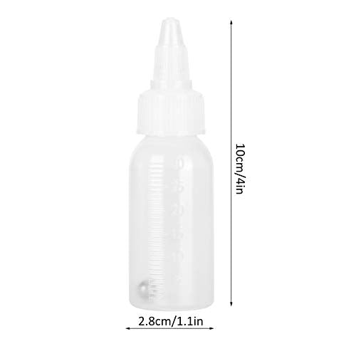 Ranvo Plastic Jar Bottles, 30ml Empty Airbrush Bottles with Scale for Adding Pigment