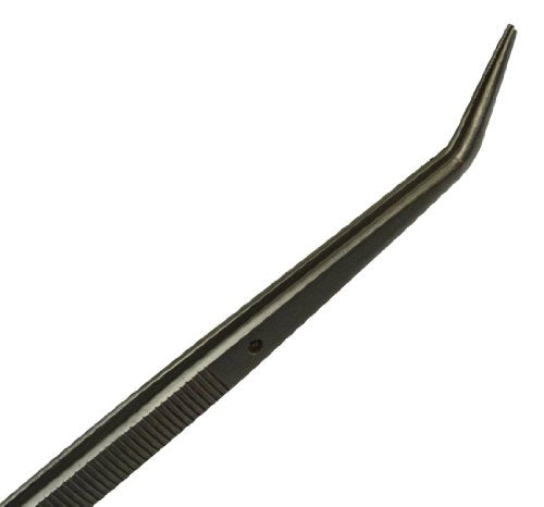 6" Curved Anti-Twist Fine Point Tipped Stainless Steel Jewelry Making Repair Beading Tweezers