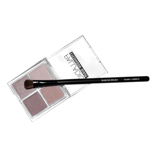 Palladio Flat Shadow Brush, Eyeshadow Flawless Blending, Perfect to Contour, Soften Edges, Smooth Finish, Synthetic Natural Bristles, Soft Feel, Comfortable Grip, Professional Application - style: Flat Shadow