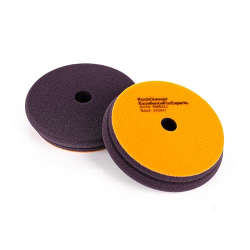 KOCHCHEMIE - One Cut Pad V2 - Medium Abrasive Pad for Removing Moderate Weathering & Scratches; Long-Lasting Compression Hardness; Contours Easily (126mm x 23mm) - size: 126mm