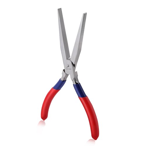 7 Inch Long Flat Nose Pliers Smooth Jaw Extended Head Duckbill - style: Smooth Jaws