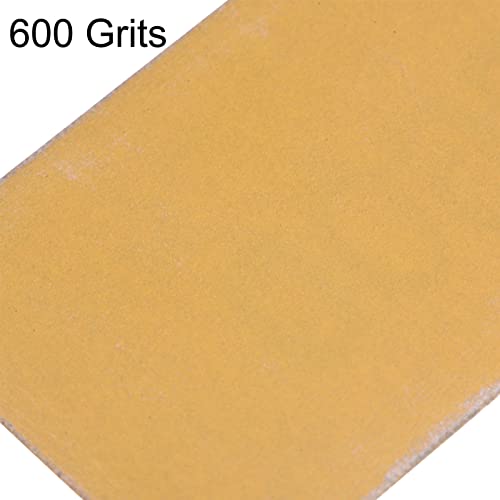 HARFINGTON 50pcs Micro Sander Paper 600 Grit 3.5x1.2 Inch Mini Sanding Sheets Strips Hook Loop Sandpapers for Wood Metal Small Projects Tight Spaces Polish Work
