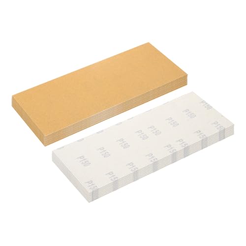 16Pcs Sand Papers 4.5x11Inch 150Grit Alumina Abrasive Hook&Loop Back - size: 4.5 x 11 Inch x 150 Grits