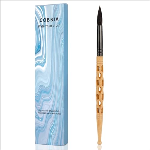 Round Watercolor Brush Size 10 - Large Synthetic Squirrel Hair Brush - size: Size 10