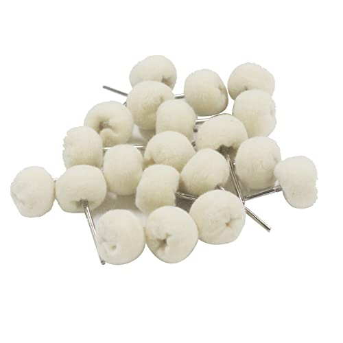 20 Pcs 3/32 Inch Shank Soft Pashm Buffing Wheels - style: 20 Pcs Soft Pashm Buffing Wheel