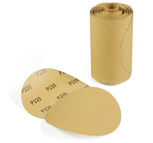 100 PCS 6 Inch PSA Sanding Discs 220 Grit Sticky-Back Sandpaper - style: 100 PCS 220Grit