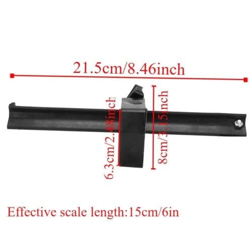 Parallel Marking Gauge 0-150mm – Steel Tip Scriber Tool for Woodworking & Metal, Precision Measuring with Comfort Grip and Carbide Compatibility
