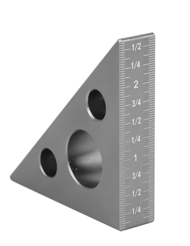 Right Angle Ruler， 45 n 90 Degree Small Aluminum Alloy Triangle Ruler