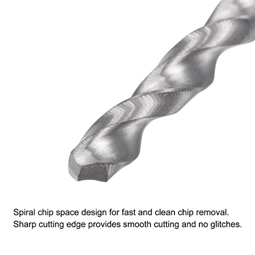 uxcell Solid Carbide Drill Bits, 3mm C2/K20 Tungsten Carbide Jobber Drill Bits Straight Shank Drilling Tool for Stainless Steel Aluminum Iron Metal Plastic 2pcs - size: 3mm