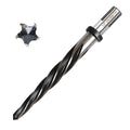 1/2” Bridge Construction Reamer Drill Bit, M2 HSS Taper Chucking Reamer for Steel Alloy Metal Wood Plastic, 1/2" Non-Slip Shank, 5-Spiral Flutes Car Reamer, to Align or Enlarge Holes, 12mm - size: 1/2”