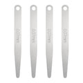 HARFINGTON 4pcs Metric Thickness Feeler Gauge 0.07mm Single Blade Oval Feeler Gauge 304 Stainless Steel Gap Measuring Tool for Repair Valve Guitar Spark Plug - size: 0.07mm
