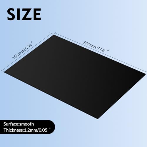 Laser Engraving Blank ABS Double Color Plastic Sheet (Black) - color: Black