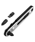 Bates- Mini Ratchet Wrench, 1/4" Magnetic 90 Degree Screwdriver, Black, Low Profile Right Angle Screwdriver for Tight Spaces - color: Black, size: 1 pcs