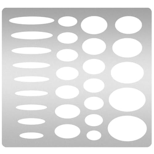 UNICRAFTALE Metal Stencil Oval Template for DIY Scrapbooking - style: Oval