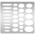 UNICRAFTALE Metal Stencil Oval Template for DIY Scrapbooking - style: Oval