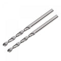 uxcell Solid Carbide Drill Bits, 2.1mm C2/K20 Tungsten Carbide Jobber Drill Bits Straight Shank Drilling Tool for Stainless Steel Aluminum Iron Metal Plastic 2pcs - size: 2.1mm