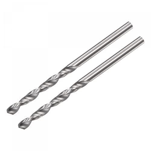 uxcell Solid Carbide Drill Bits, 2.1mm C2/K20 Tungsten Carbide Jobber Drill Bits Straight Shank Drilling Tool for Stainless Steel Aluminum Iron Metal Plastic 2pcs - size: 2.1mm