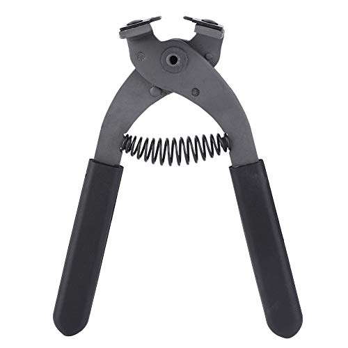 Leather Punch Tool Silent Pliers, 6.7in Handheld Leather Hole Punch Tool with 0.15in Head, DIY Leather Art Craft Hole Punch Stitching Hand Pliers for Belts Straps Saddles Shoes (4mm-4 Teeth)